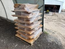Group of Disassembled Bookcases on Pallet