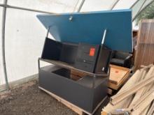 (2) Metal Teacher's Desks w/ Drawers, (1) Door on Pallet