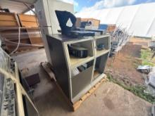 Pallet w/ Electronic Server Rack/Enclosure, Vintage Sony Video Camera, Panasonic B640 Adapters, etc.