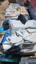 (2) Pallets w/ Educational Reading Books, (1) Printer, Computer Monitors, Computer Bags, Misc. Items