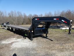 2021 LOAD TRAIL 40' GOOSENECK TRAILER, STEEL RAMPS