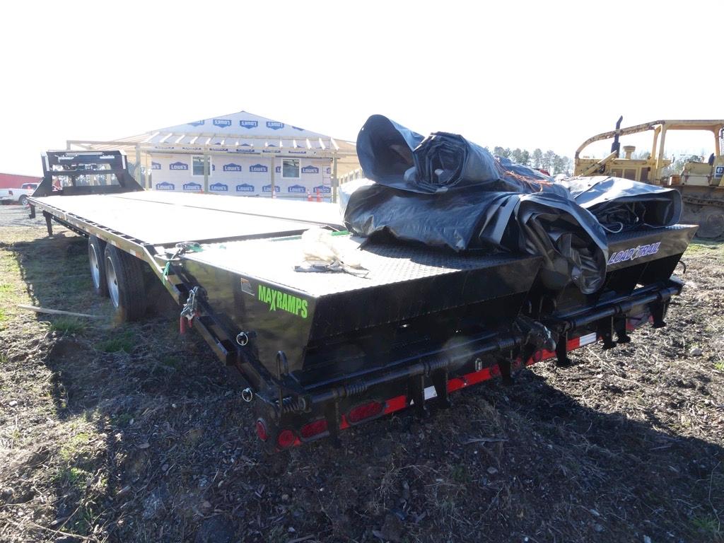 2021 LOAD TRAIL 40' GOOSENECK TRAILER, STEEL RAMPS
