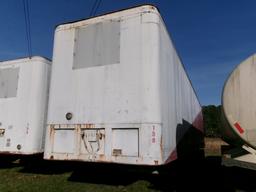 1978 FRUEHAUF VAN TRAILER, NO TITLE