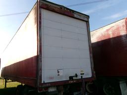 1978 FRUEHAUF VAN TRAILER, NO TITLE