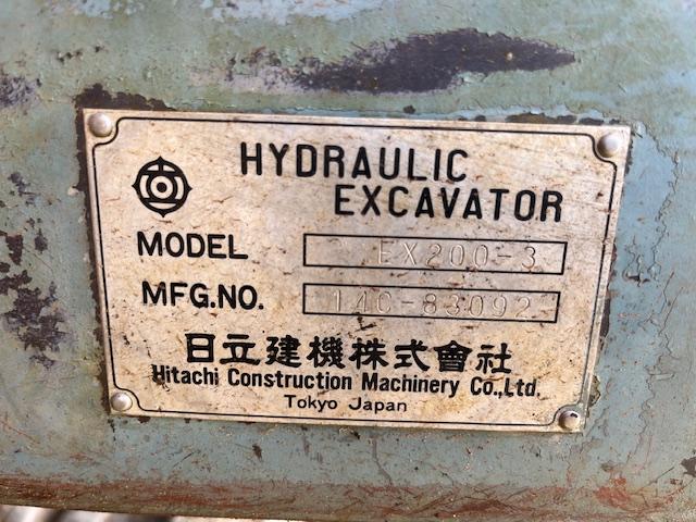 HITACHI EX 200 EXCAVATOR  DSL HYDRAULIC THUMB 9404 HRS