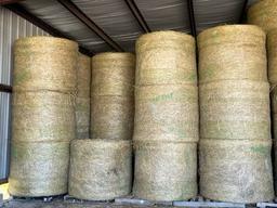 4 x 5 NET WRAP FESCUE HAY NEVER RAINED ON  SHED KEPT HORSE QUALITY 50 x $