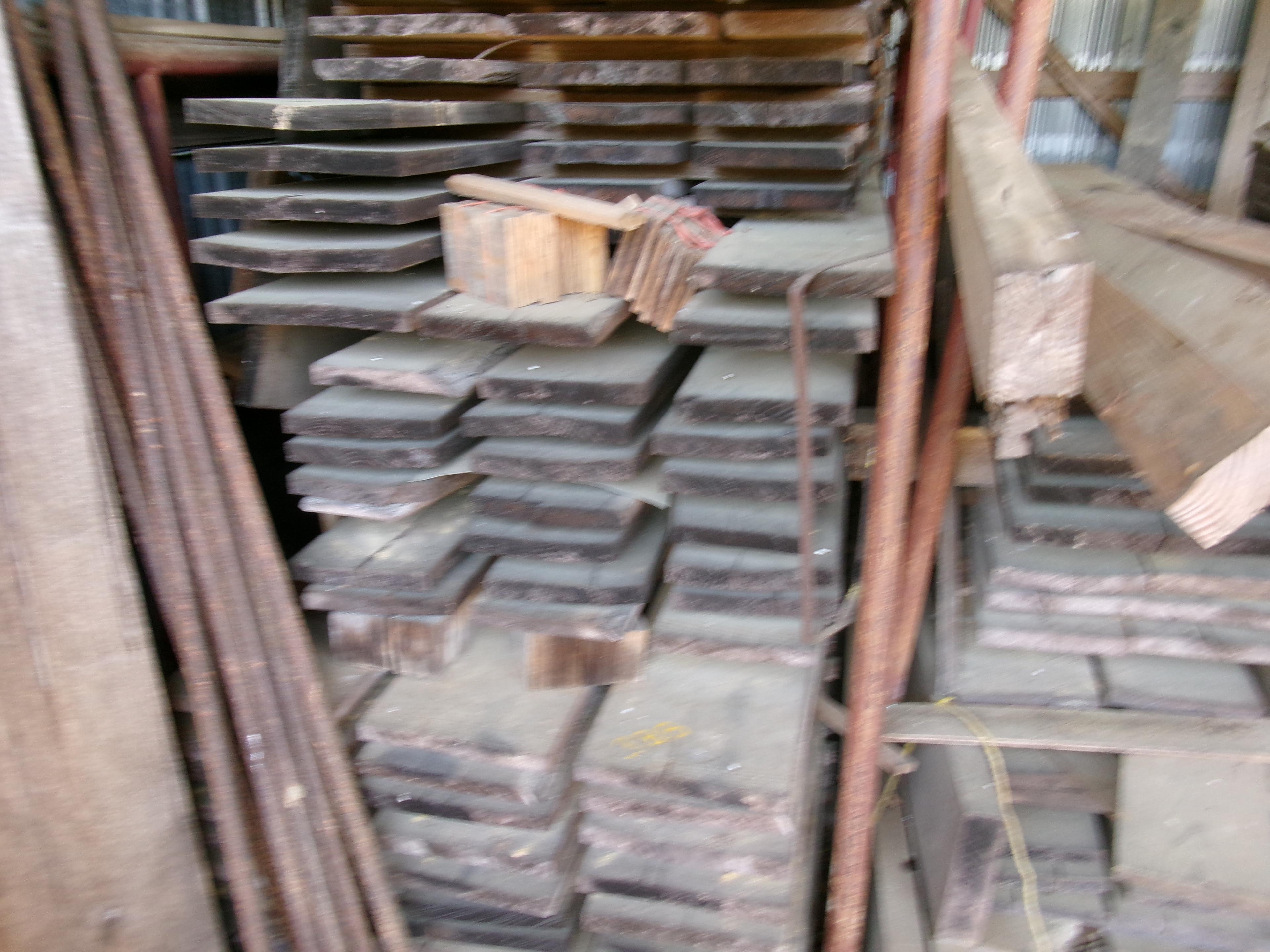 PILE OF ROUGH CUT LUMBER