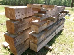 PINE BEAMS VARIOUS WIDTHS 8' AND 10' LONG    7 X $