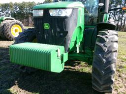 JD 7200R DSL, CAB, POWER QUAD TRANS WITH E-RANGE, LEFT HAND REVERSER MFWD, 4 REMOTES, QUICK HITCH, W