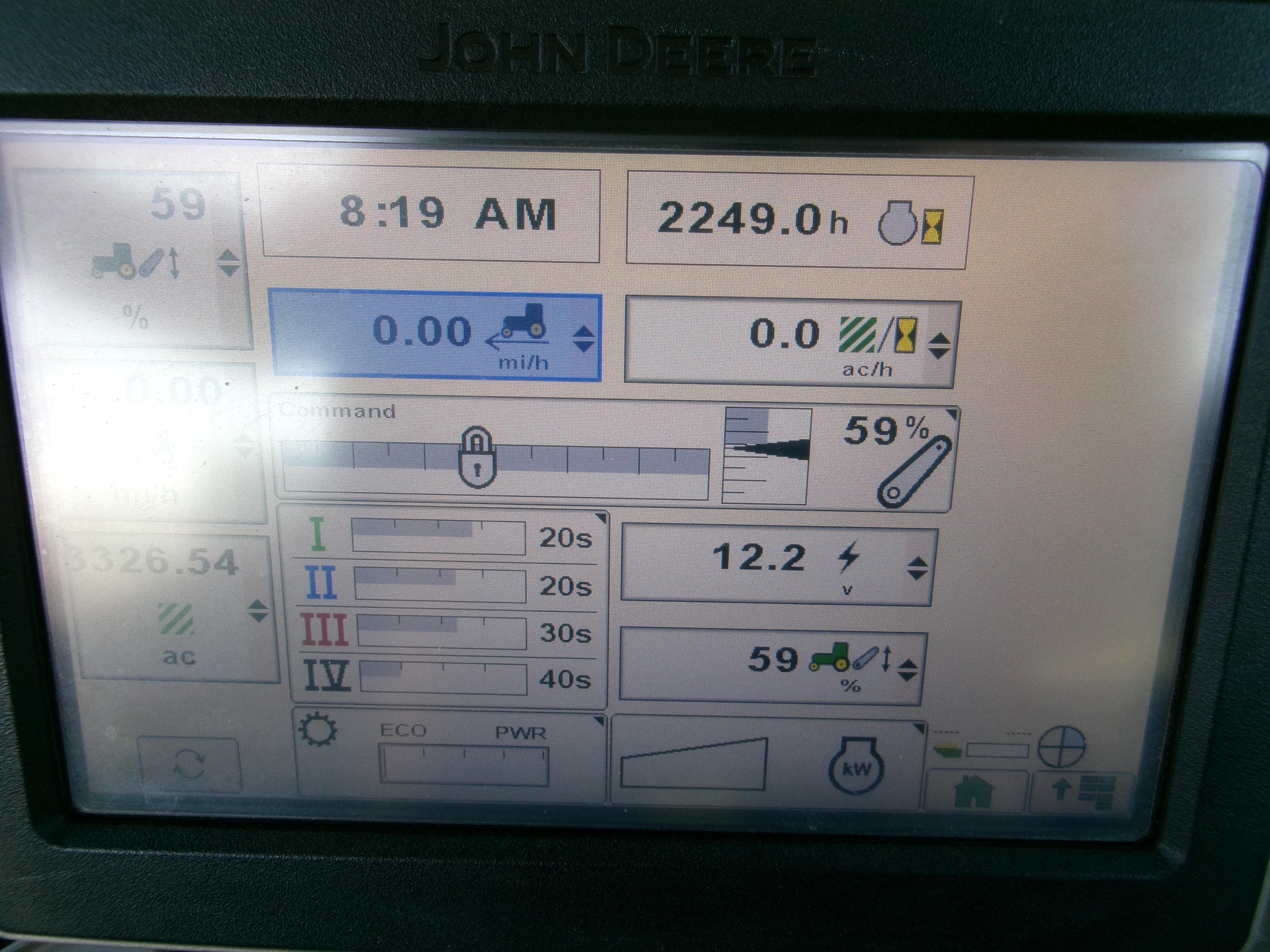 JD 7200R DSL, CAB, POWER QUAD TRANS WITH E-RANGE, LEFT HAND REVERSER MFWD, 4 REMOTES, QUICK HITCH, W