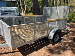 2020 ROADKING GALVANIZED TRAILER 10’ x 6’  GORILLA LIFT ASSIST GATE  2’ SIDES BARELY USED
