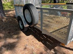 2020 ROADKING GALVANIZED TRAILER 10’ x 6’  GORILLA LIFT ASSIST GATE  2’ SIDES BARELY USED