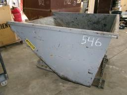 1 1/2 YD FRONT MOUNT  STEEL HOPPER