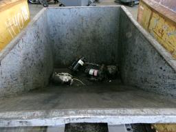 1 YD FRONT MOUNT STEEL HOPPER