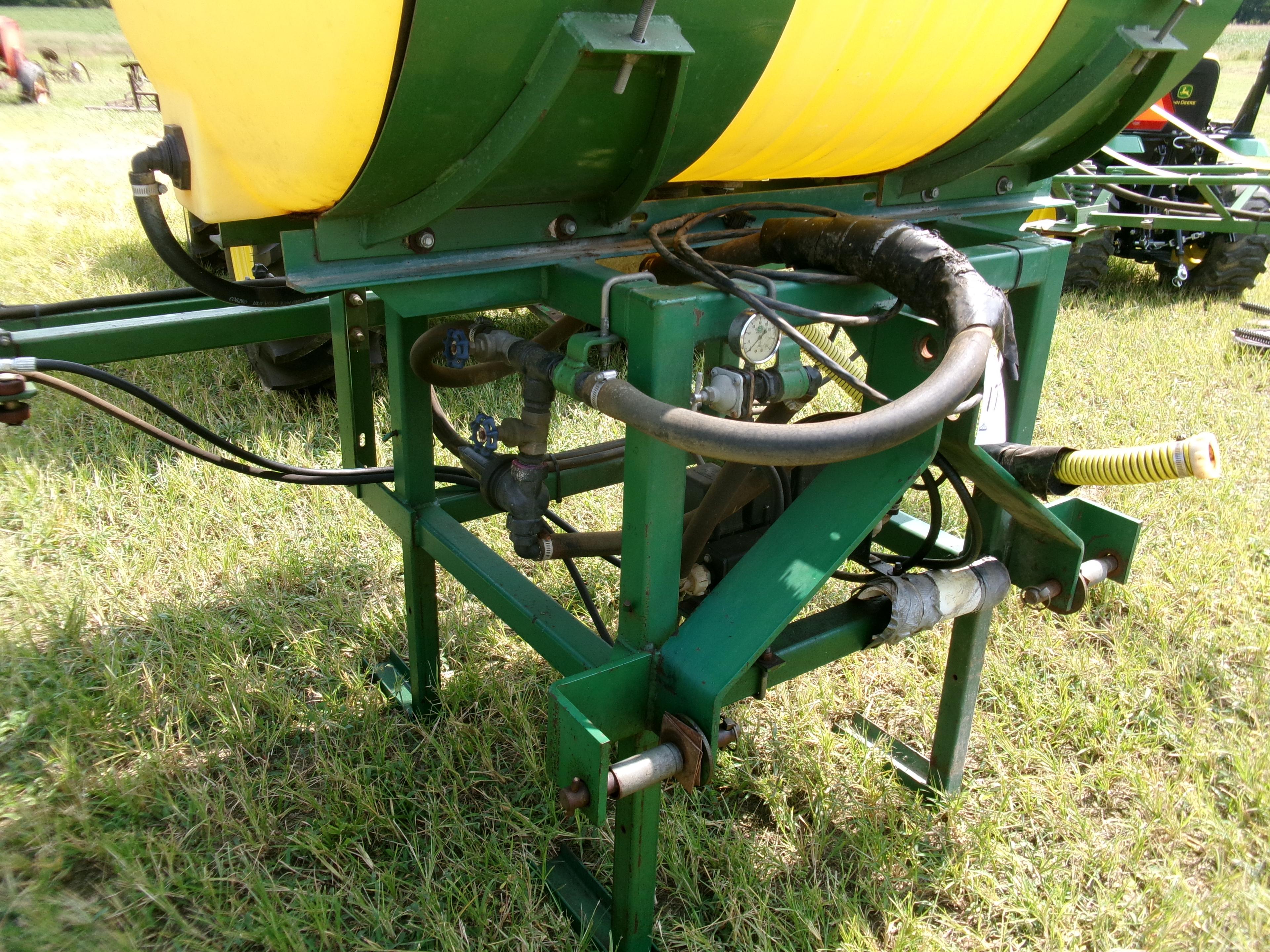 SHEPHARD 300 GAL 3 PT SPRAYER, HYD FOLD BOOMS, FOAM MARKERS, GENTLY USED