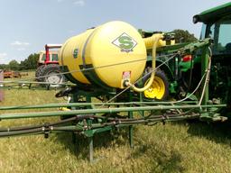 SHEPHARD 300 GAL 3 PT SPRAYER, HYD FOLD BOOMS, FOAM MARKERS, GENTLY USED