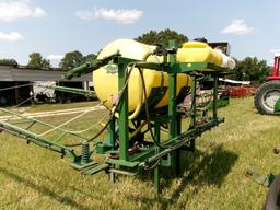 SHEPHARD 300 GAL 3 PT SPRAYER, HYD FOLD BOOMS, FOAM MARKERS, GENTLY USED