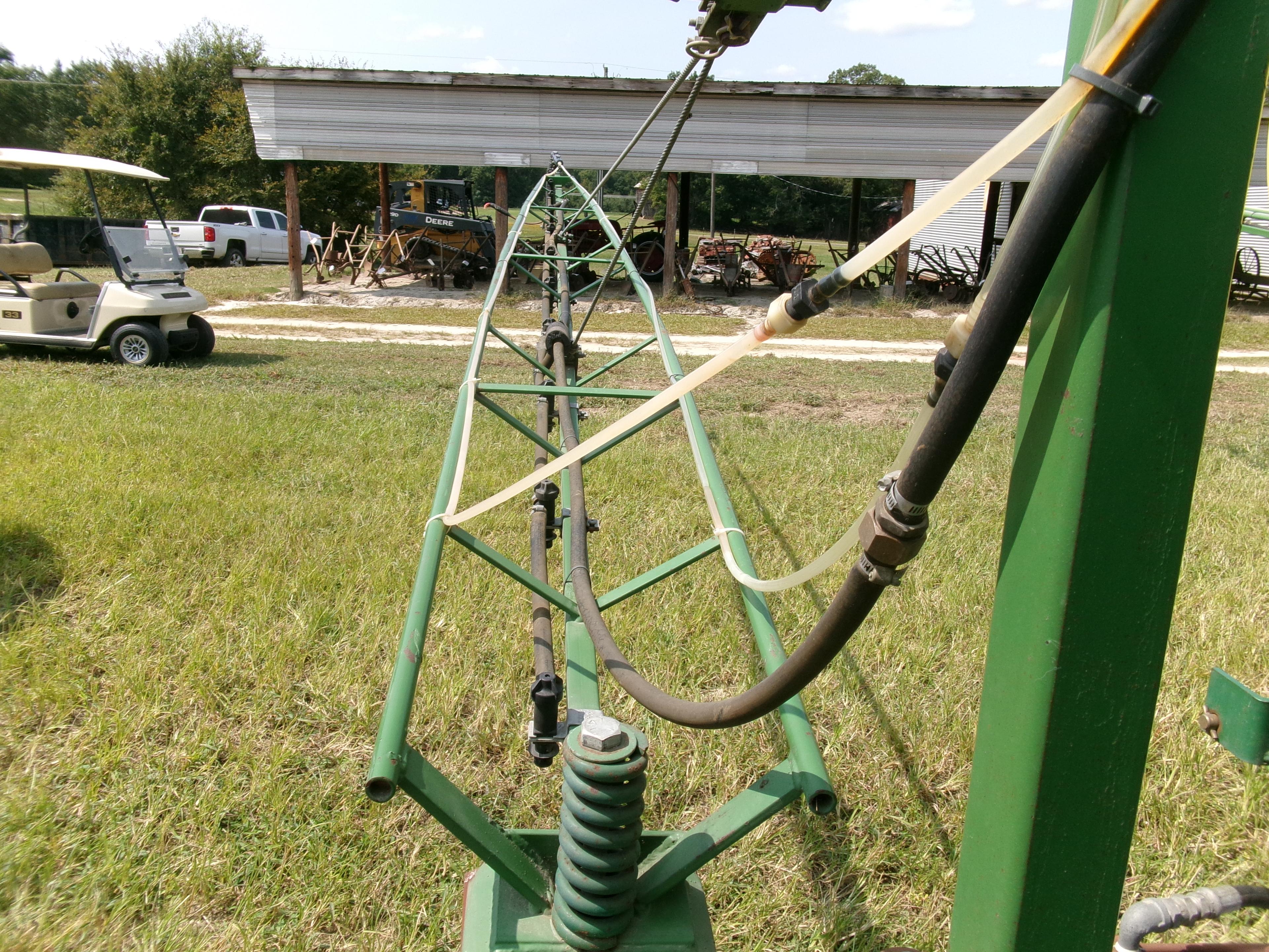 SHEPHARD 300 GAL 3 PT SPRAYER, HYD FOLD BOOMS, FOAM MARKERS, GENTLY USED