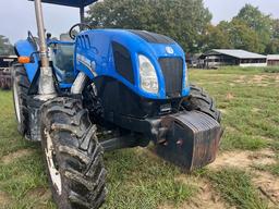 NH TS6.110 MFWD, DSL, CANOPY, DUAL REMOTES, LEFT HAND REVERSER, 4069 HRS
