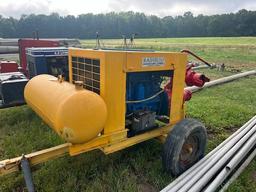 RAINBOW IRRIGATION PUMP WITH SUCTION GAS ENGINE IH PUMP RUNS