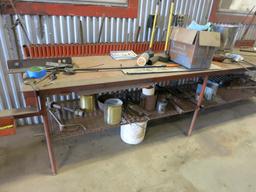 10' X 30" STEEL TABLE