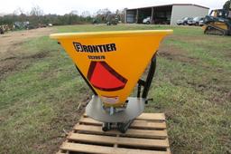 FRONTIER PLASTIC FERTILIZER SPREADER, 3 PT (USED ONCE)