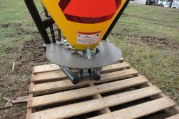 FRONTIER PLASTIC FERTILIZER SPREADER, 3 PT (USED ONCE)