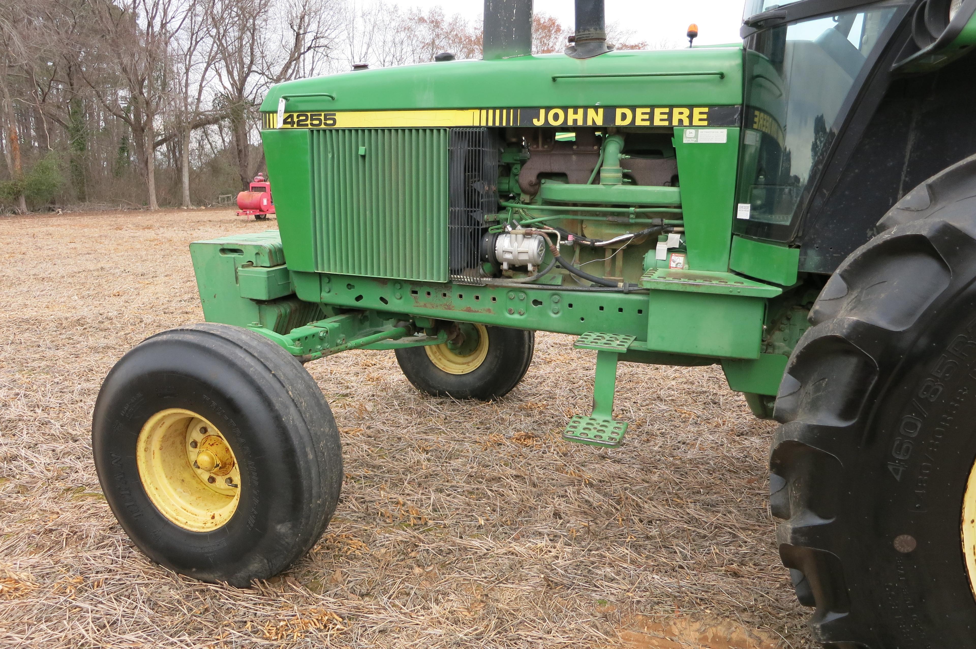 JD 4255 CAB, DSL, 15-SPEED POWERSHIFT TRANS, DUAL REMOTES, NEW REAR TIRES, SN: 11655, 9200 HRS (1-OW
