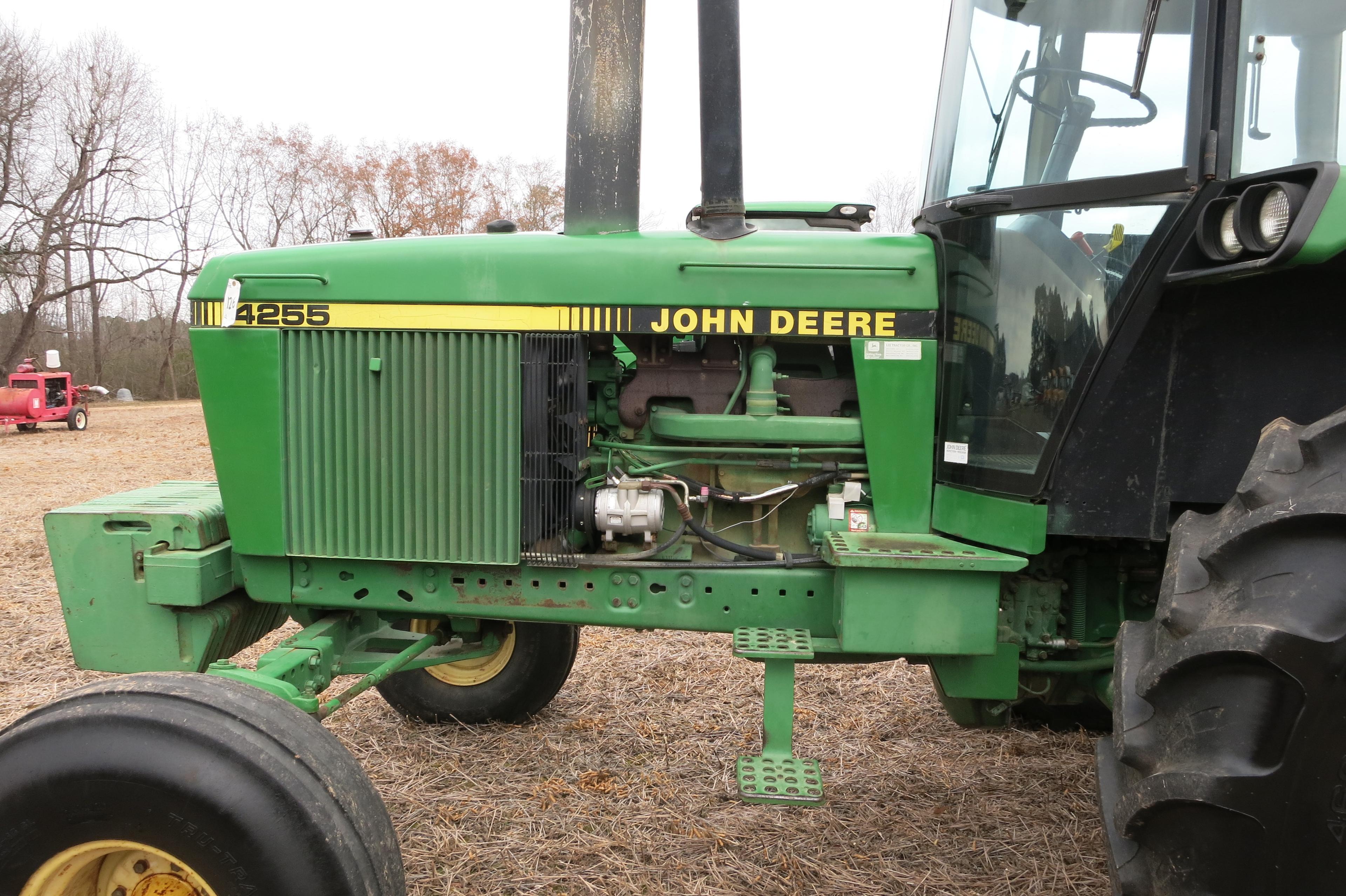JD 4255 CAB, DSL, 15-SPEED POWERSHIFT TRANS, DUAL REMOTES, NEW REAR TIRES, SN: 11655, 9200 HRS (1-OW