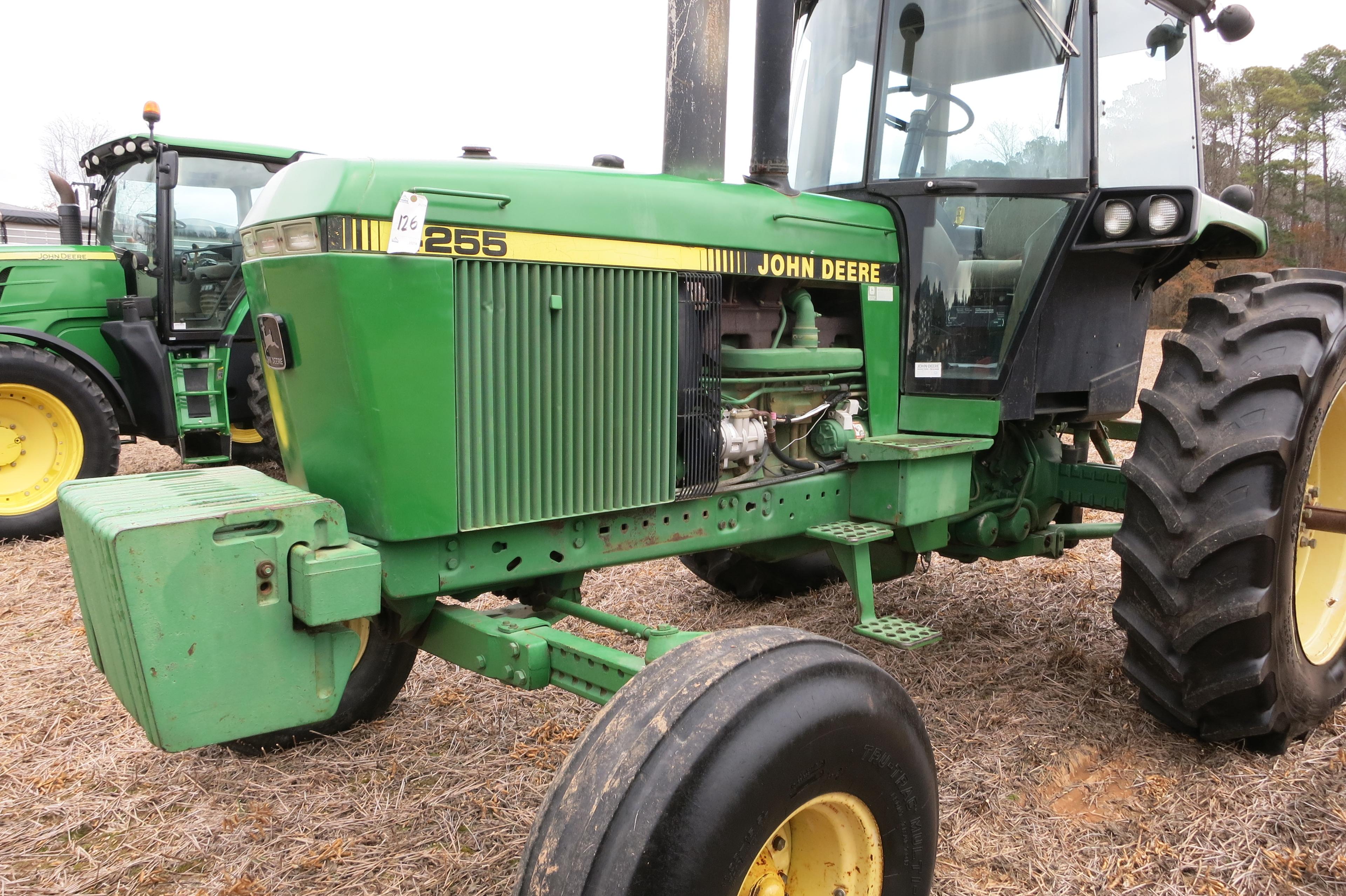 JD 4255 CAB, DSL, 15-SPEED POWERSHIFT TRANS, DUAL REMOTES, NEW REAR TIRES, SN: 11655, 9200 HRS (1-OW