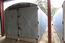 LONG 10-BOX ALL METAL BARN, SINGLE PHASE, LP GAS, CURECO CONTROLS, EVANS HEAT EXCHANGER