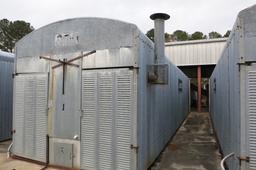 LONG 10-BOX ALL METAL BARN, SINGLE PHASE, LP GAS, CURECO CONTROLS, EVANS HEAT EXCHANGER