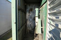 POWELL 9 BOX BARN, WOOD FRAME, 3 PHASE, WHITFIELD HEAT EXCHANGERS, BOUGHT NEW, GOOD BOXES, CALL BENN