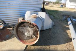 LONG 10,000 BU BIN, SWEEP, FAN, 3-PHASE