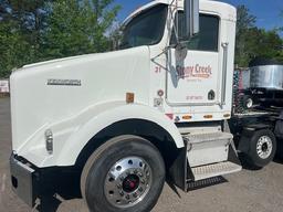 2003 KENWORTH DAY CAB CAT C-12 DSL ENGINE 10-SP EATON FULLER TRANS WETLINE, 402K MILES SHOWING
