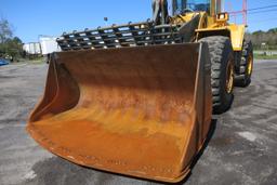 VOLVO L220E LOADER ARTICULATING, VOLVO DSL, POWERSHIFT TRANS, CAB, A/C, LOAD RITE L2180 SCALES, APPR