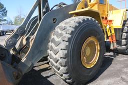 VOLVO L220E LOADER ARTICULATING, VOLVO DSL, POWERSHIFT TRANS, CAB, A/C, LOAD RITE L2180 SCALES, APPR
