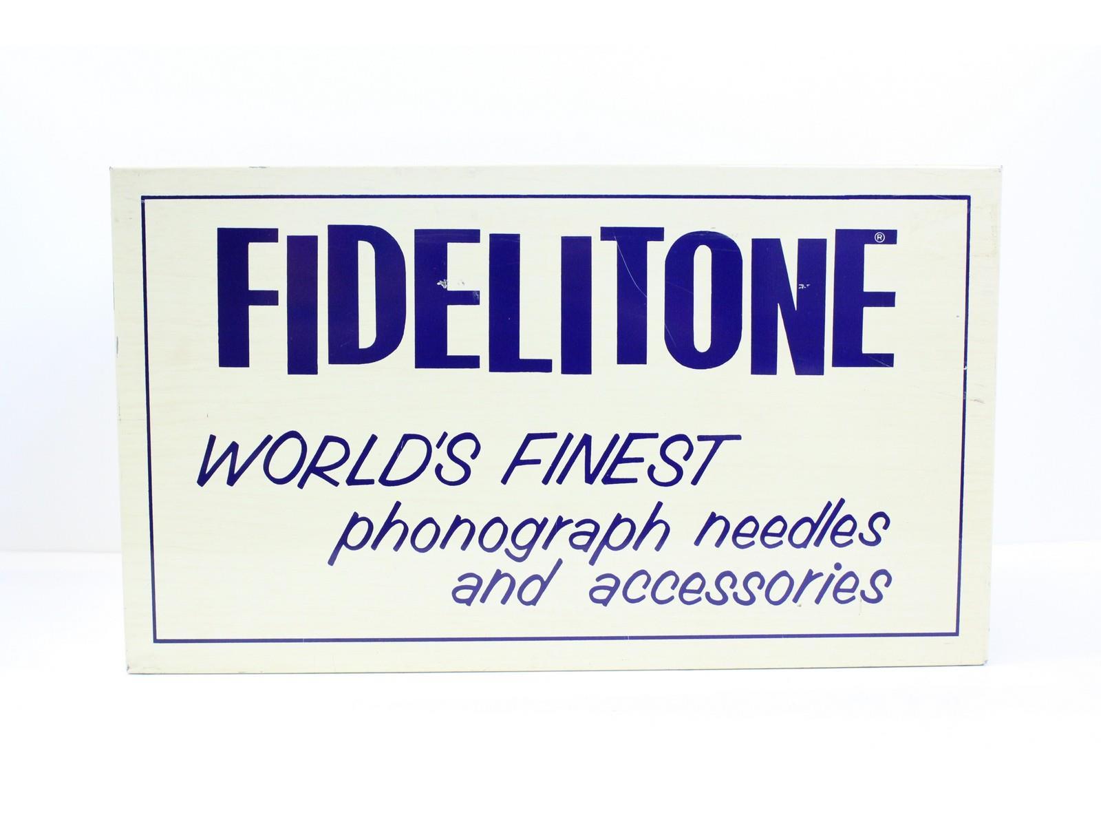 Fidelitone Phonograph Needles Advertising Cabinet