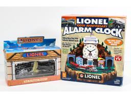 2 Lionel Accessories Alarm Clock Salt Pepper