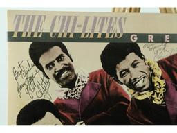 Chi-Lites Signed Album Cover