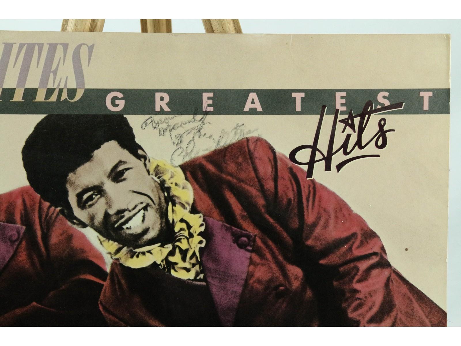 Chi-Lites Signed Album Cover