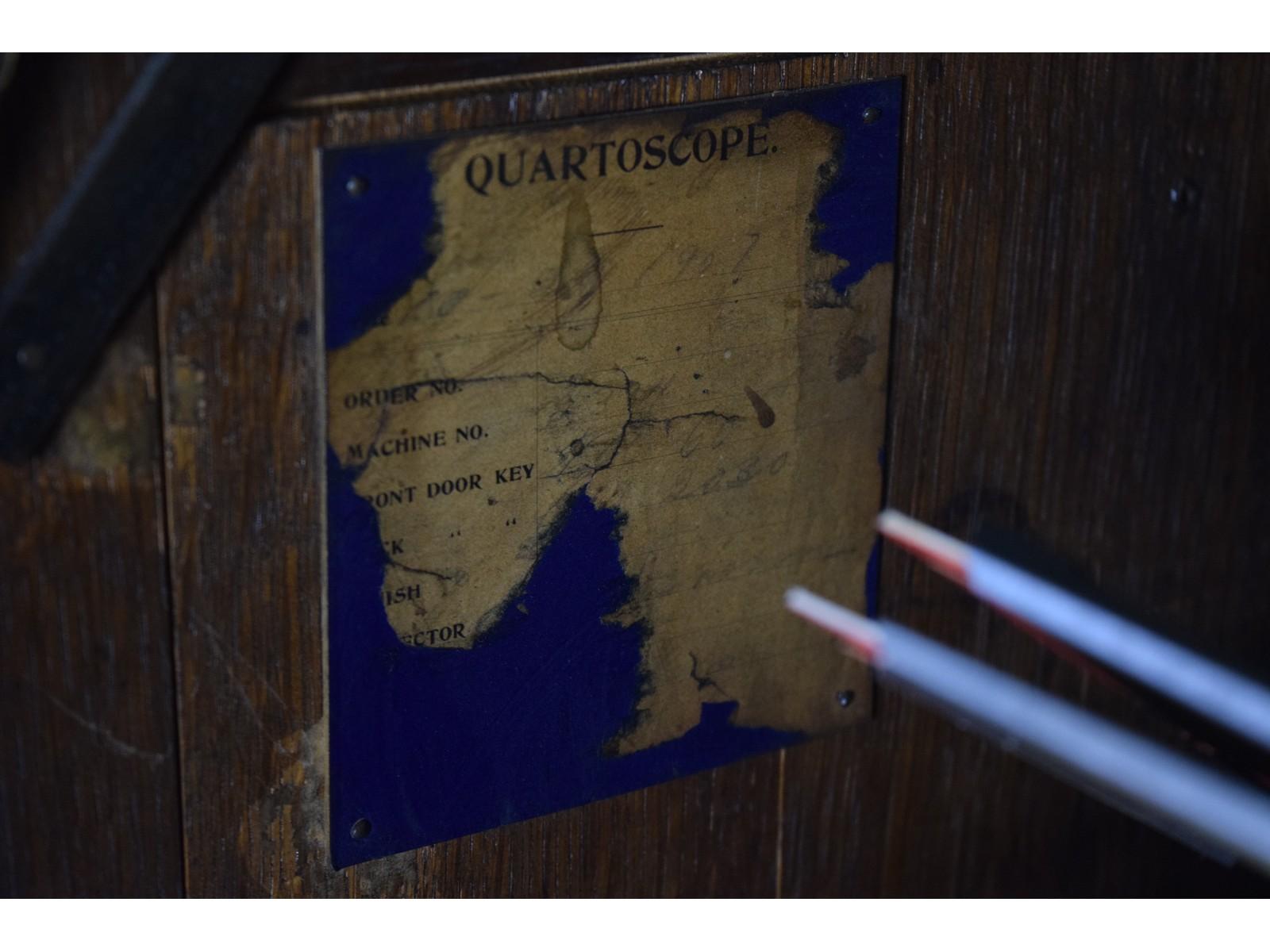 Antique Coin Op Quartoscope 5¢ Arcade Mutoscope