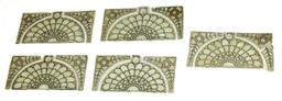 6 Sets Clear Leaded Glass Windows