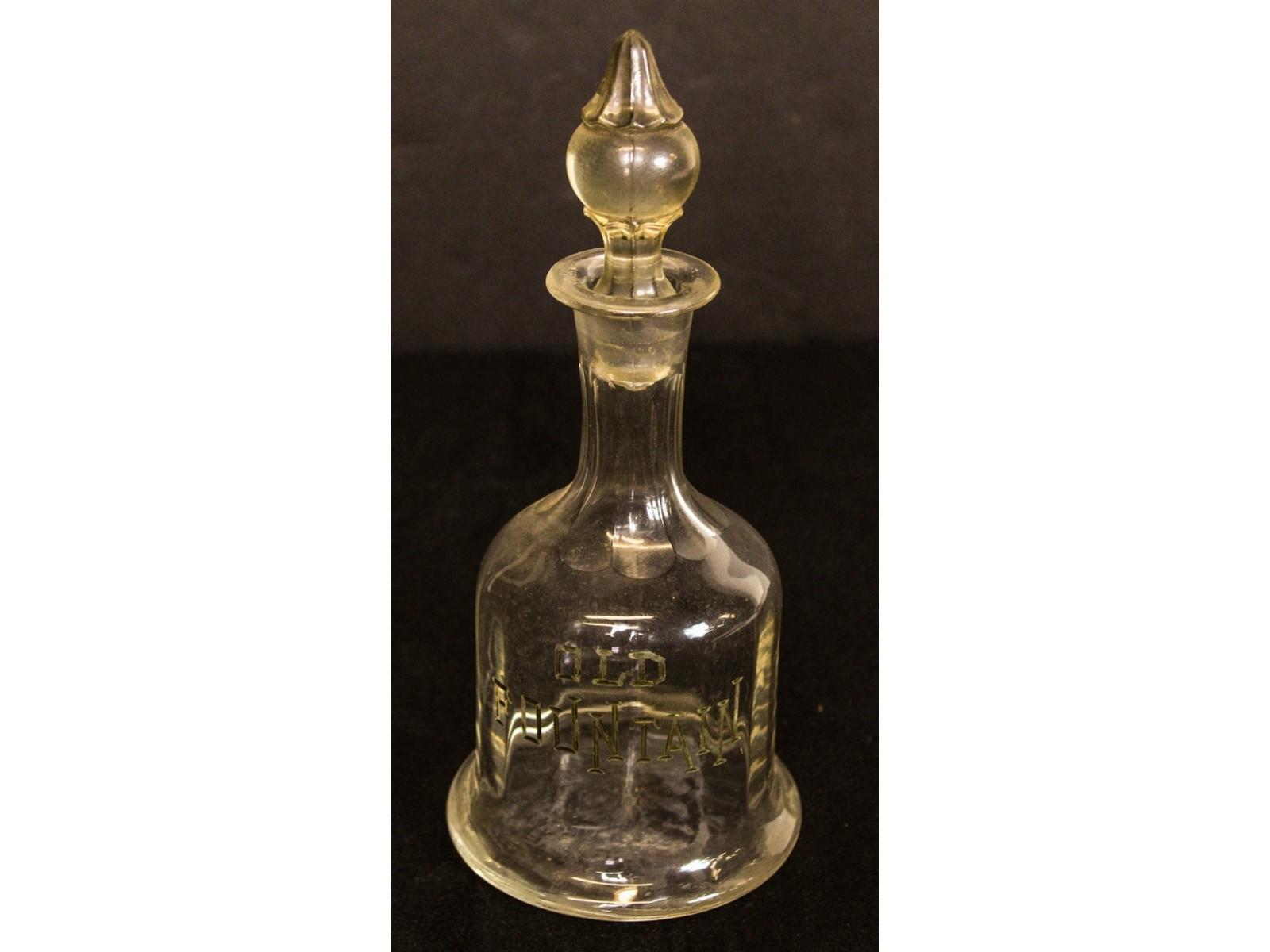 Old Fountain Whiskey Bar Back Bottle