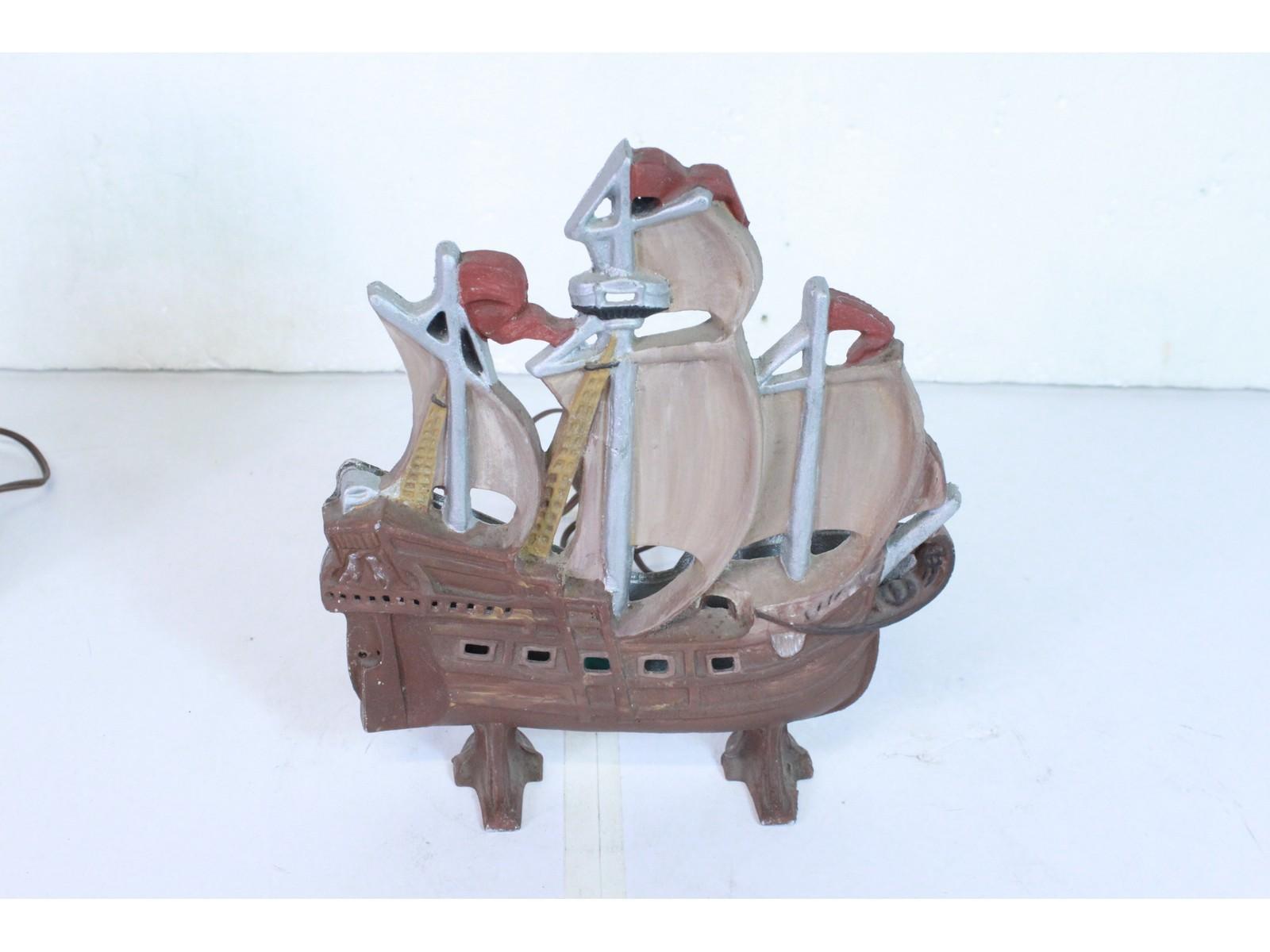 1930's Sailing Ship Lamps