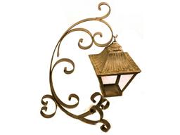 Wrought Iron Lantern Bracket & Hanging Lantern