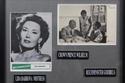 WWII Nazi Goebbels Autographed Photos