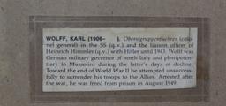 WWII Nazi SS Karl Wolff Signed Document