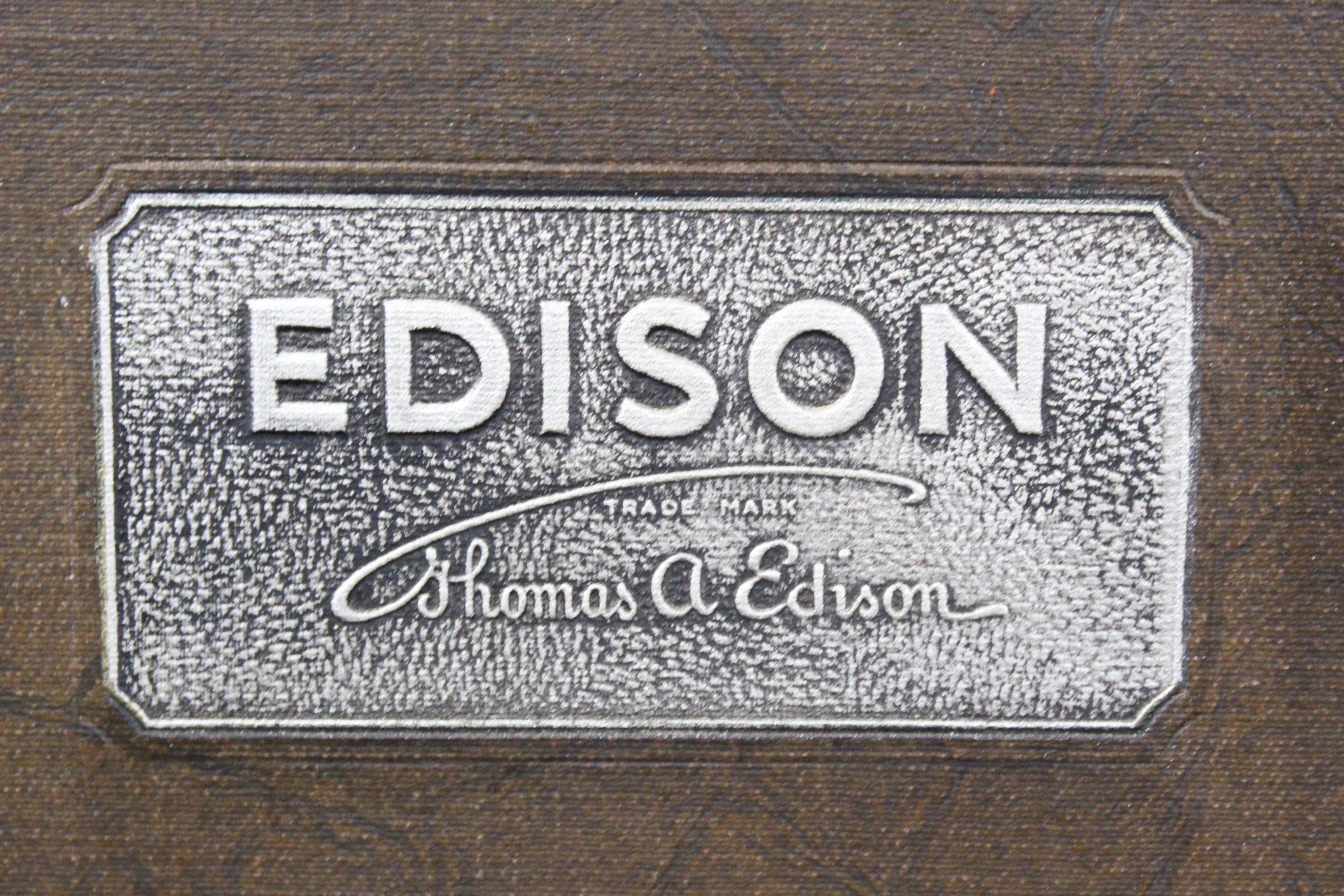 Edison Portable Suitcase Disc Phonograph