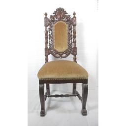 Victorian Heavily Carved Chair